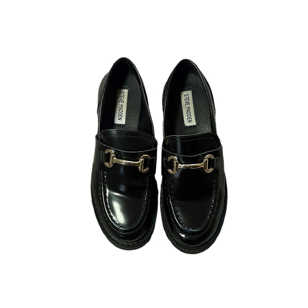 Steve Madden Lando Black Loafers